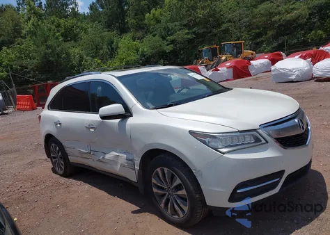 2014 Acura Mdx Technology Package from USA, damaged, VIN 5FRYD3H49EB003180